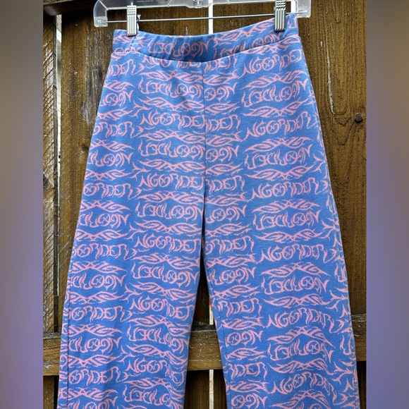 NGOrder 10 Made in Turkey Women Cotton/Spandex Flare Legs Blue and Pink - Picture 5 of 6